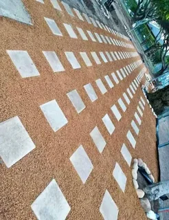 Roll on  lawn , artificial grass  , Compost and types of paving