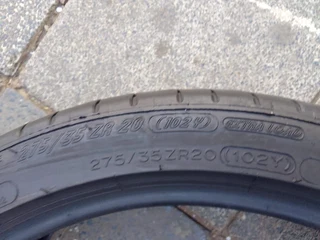 A set of 275/35R20 and 245/40R20 michelin tyres this tyres are still in perfect condition 85% thread