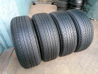 A set of 265/65R17 dunlop grandtrek AT tyres. this tyres are in perfect condition no patch no plug