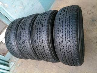 A set of 265/65R17 dunlop grandtrek AT tyres. this tyres are in perfect condition no patch no plug