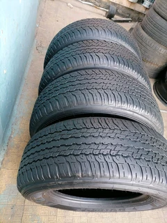 A set of 265/65R17 dunlop grandtrek AT tyres. this tyres are in perfect condition no patch no plug
