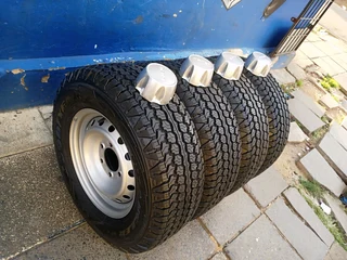 Brand new set of 16inch OEM Isuzu bakkie steel rims 6x139.7 PCD with 245/70R16C  commercial tyres