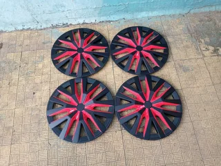 Brand new set 14inches universal wheel covers for any 14inch steel rims the clips are missing note