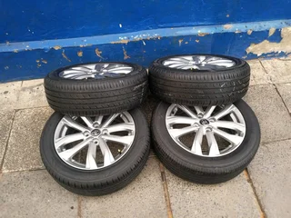 A set of 16inches original mags rim 4x100 PCD with tyres for toyota starlet/suzuki swift/ hyundai