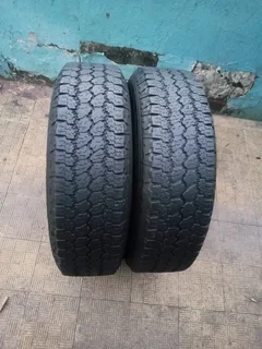 2x215/80R15C Goodyear Wrangler commercial tyres. just two tyres please.This tyres are in perfect