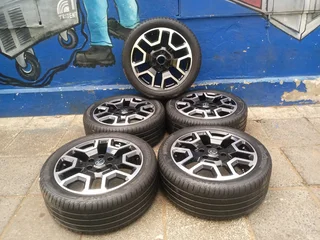 A set of 5 mags/tyres 20inch original VW Amarok TDI V6 mags rim 6x139.7 PCD with bridgestone tyres