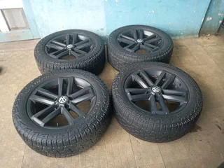 A set of 19inch original VW Amarok mags 5x120 PCD with Pirelli scorpion Tyres