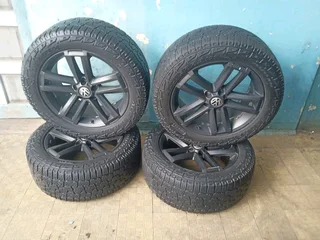 A set of 19inch original VW Amarok mags 5x120 PCD with Pirelli scorpion Tyres