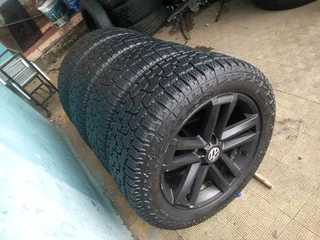 A set of 19inch original VW Amarok mags 5x120 PCD with Pirelli scorpion Tyres