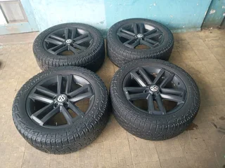 A set of 19inch original VW Amarok mags 5x120 PCD with Pirelli scorpion Tyres