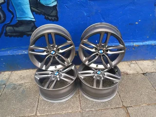 set of 18inch original BMW 3 series F30 F31 and 4 series F32 F33 F36 mags 5x120 PCD Narrow and wide