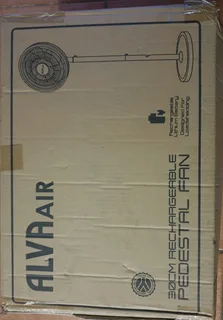ALVAair 3 Speed 30cm Rechargeable Pedestal Fan