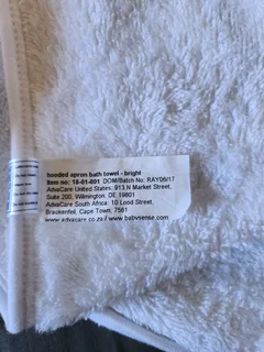 Baby sense hooded apron towel - NEW