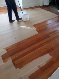 SANDING AND SEALING WOODEN FLOORS