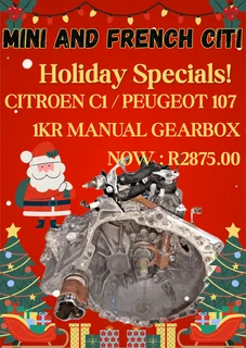 Citroën C1 &amp; Peugeot 107 1KR 5-Speed Manual Gearbox for Sale - High-Quality Used Transmission!!