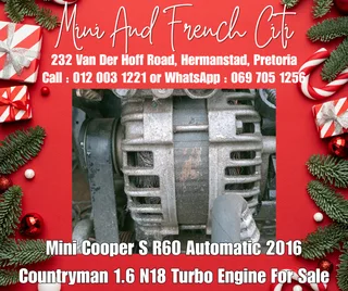 Mini Cooper S R60 2016 1.6 N18 Alternator For Sale - OEM Charging System Part!!