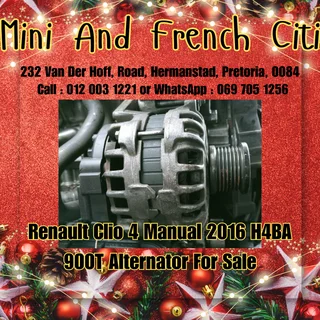 Renault Clio 4 2016 H4BA 900T Alternator For Sale - OEM Renault Charging System!!