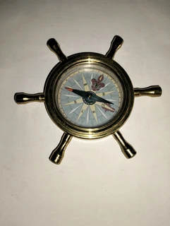 Nautical Compass Brass Ship Wheel - Aurthur Anderson