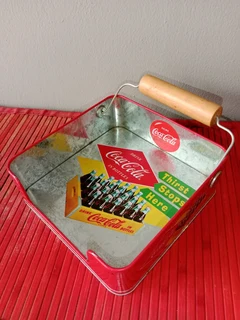 Vintage Coca-Cola Tin servette holder