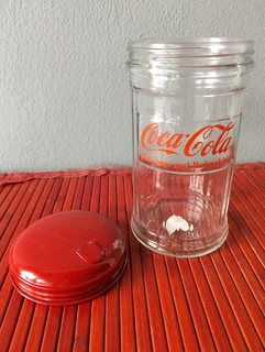 Original vintage Coca-Cola glass sugar holder 1950s/1960s original
