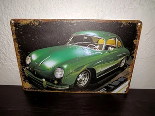 Porsche metal sign