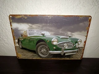 Austin healey metal garage sign