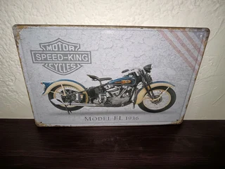 Motorcycle garage Sign