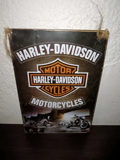 Harley Davidson metal garage sign