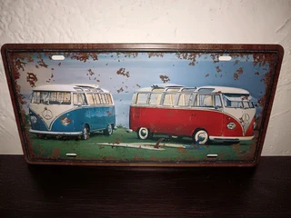 Volkswagen kombi metal sign