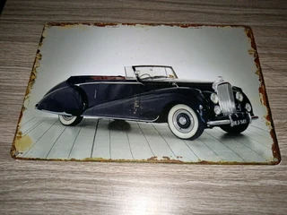 Bentley metal garage sign