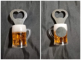 Vintage bottle opener with magnet