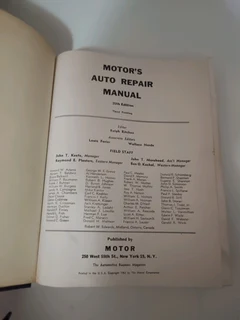 Motors auto repair manaul