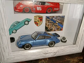 Framed porsche display