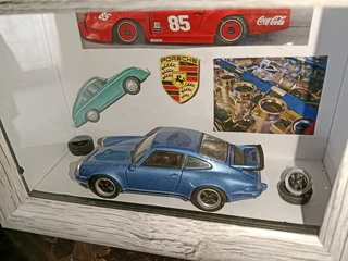 Framed porsche display