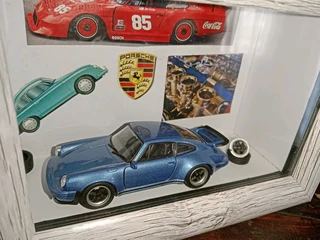 Framed porsche display
