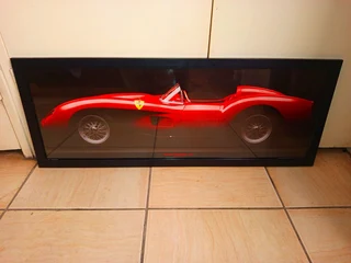 Large framed ferrari picture