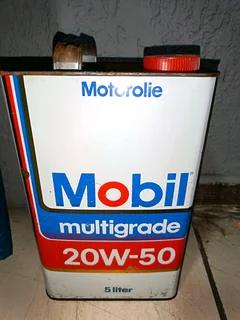 Vintage mobiloil Tin
