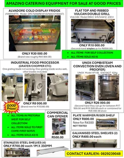 Well Maintained Below 2nd Hand Price Catering Equipment