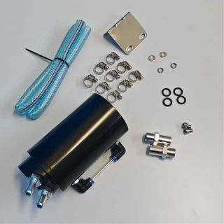 0.75L Universal Round Oil Catch Can - Black