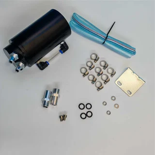 0.75L Universal Round Oil Catch Can - Black