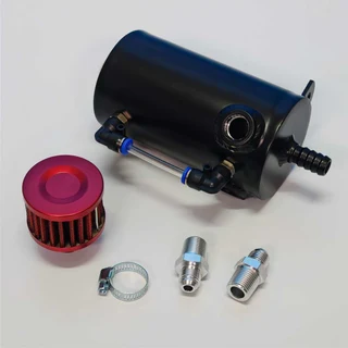 0.5L Universal Oil Catch Can with filter - Black