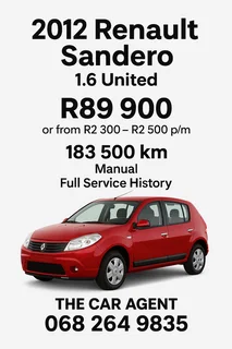 2012 Renault Sandero 1.6 United