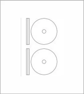 Label   Paper A4 Cd 2up 117mm Diameter White