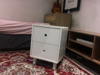 Selling single bed that comes with mattress, side bed and few other items