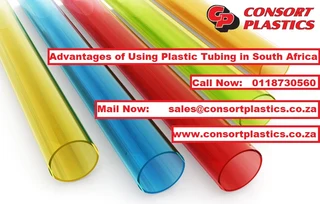 A variety of plastic tubing products being used in different industries