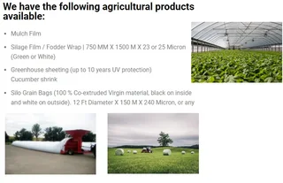 Agricultural Plastic Products Manufacturer Johannesburg