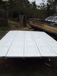 Wooden single garage door