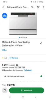 Midea Table Top Diswasher