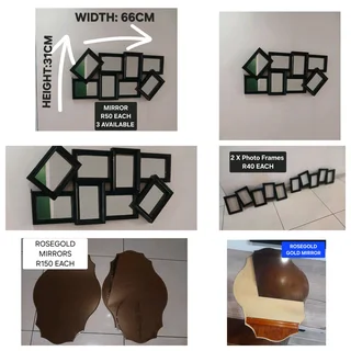 Mirrors Rosegold And Black