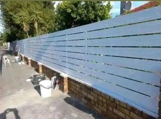 We do nutec gates. Pedestrian gate. Wall extension with nutec cladding .gate motor installation